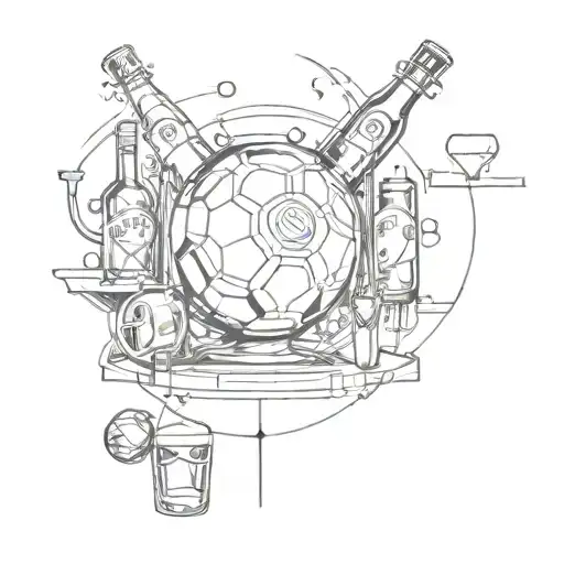 Combine Elements Of Football And Bartending In A Unique Design