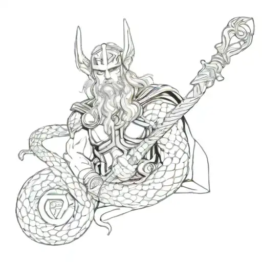 Thor And A Snake
