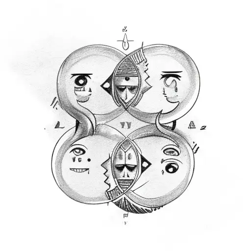 Gemini Zodiac Symbol With A Smile