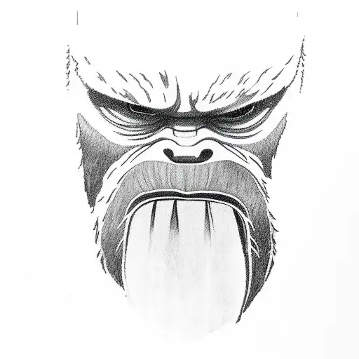 Bigfoot Smoking A Blunt