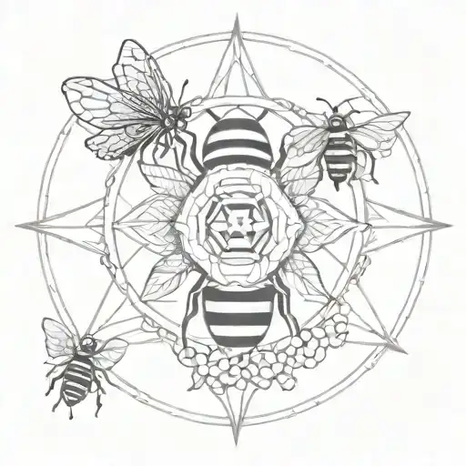 Shin Mandala With Bee