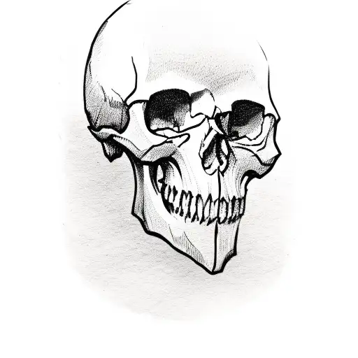 Skull With Beard