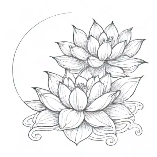 Lotus Flower Intertwined With Caregiving Hands