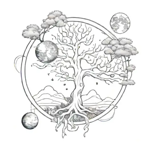 Three Moons And The Tree Of Life