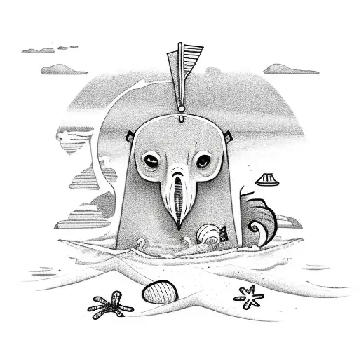 Beach-themed Jack Of Heart Card