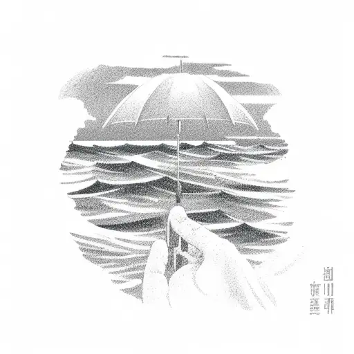 A Serene Ocean Scene With A Silhouette Of A Healthcare Professional In The Foreground