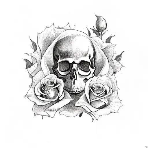 Skull And Roses