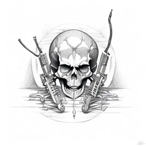 Skeleton Gunnslinger Gitar Vagabond Demon