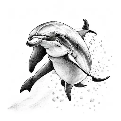 Dolphin With Orange