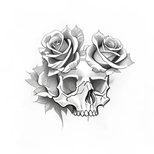 Skull And Roses