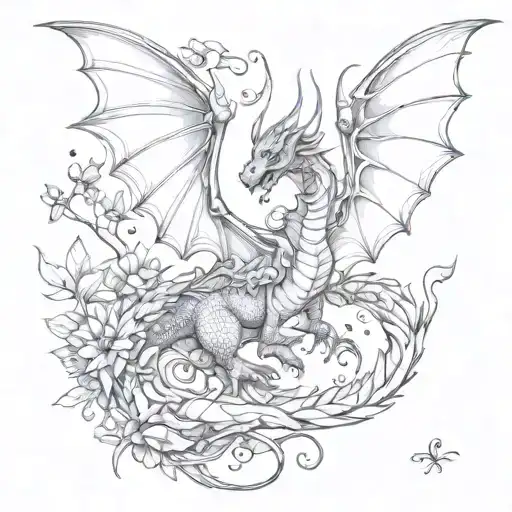 Dragon And Butterfly