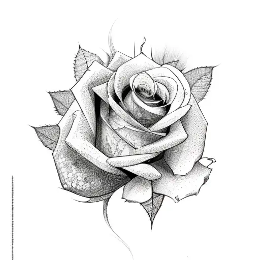 Roses And Forest Tatto Sleeve