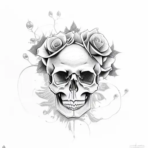 Skull And Roses