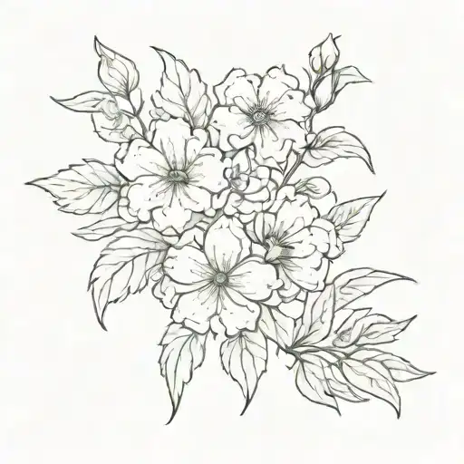 March Birth Flowers And September Birth Flowers Intertwined