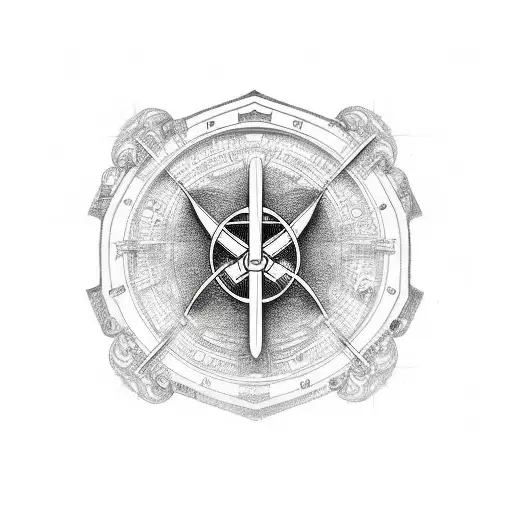 Anime-inspired Medical Cross Symbol