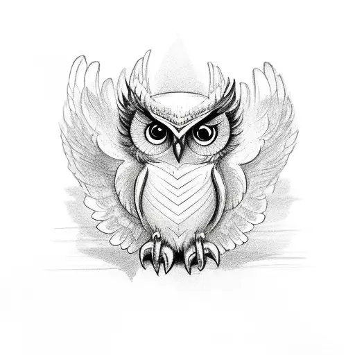 Cute Light Wings Owl