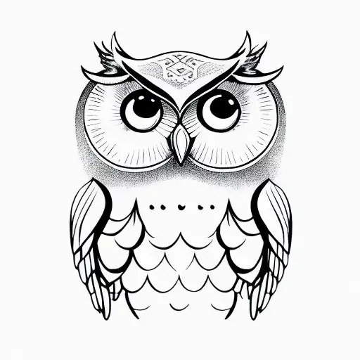 Cute Light Wings Owl