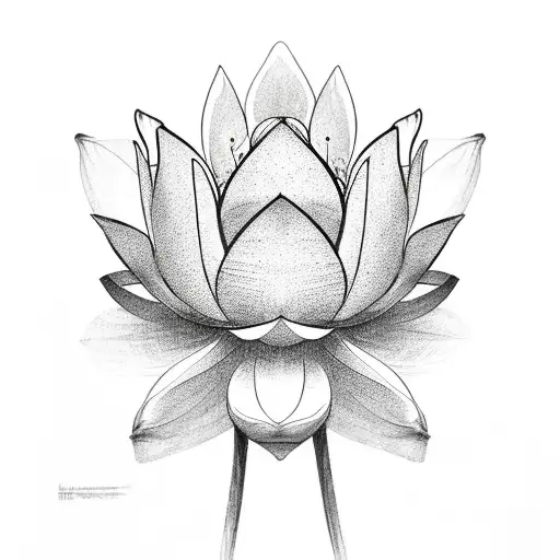 Lotus Flower With 2 Spears