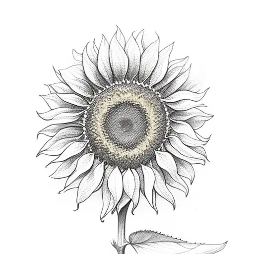 Sunflower With The Word Yellow
