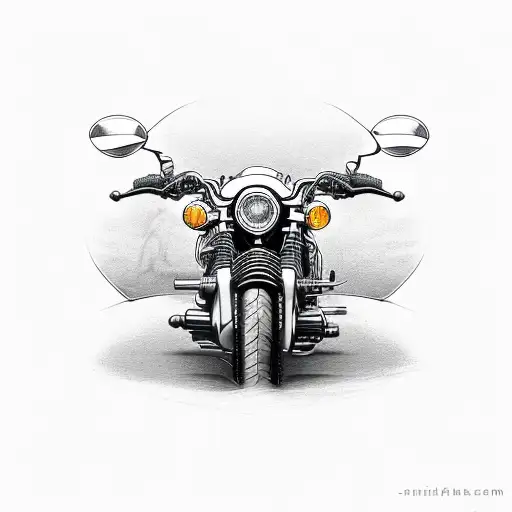 Motorcycle With Scorpion