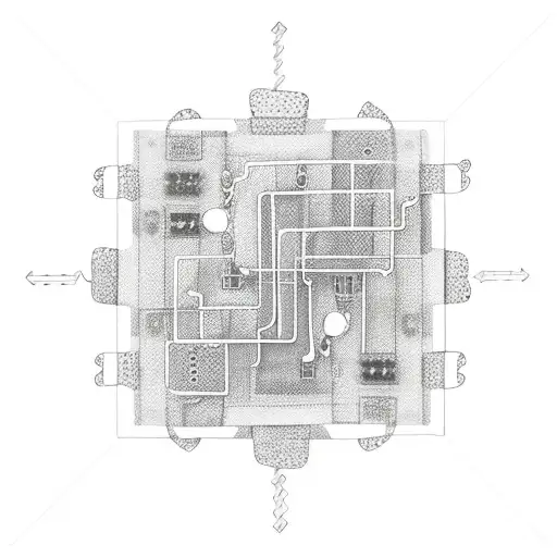An Abstract Puzzle Piece Composed Of Computer Circuitry