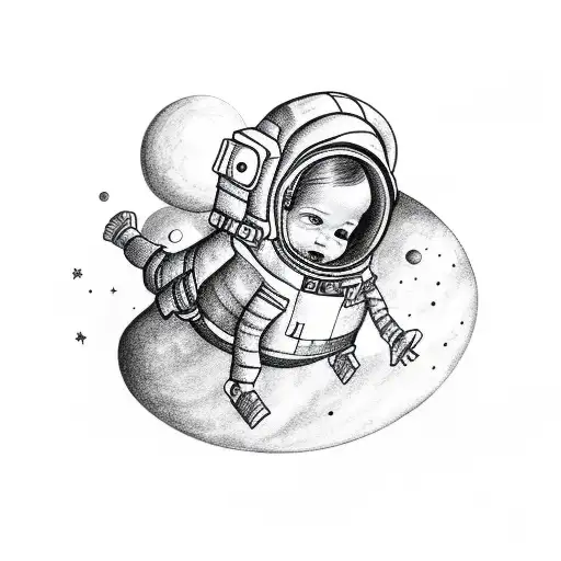 Baby Girl In Space
