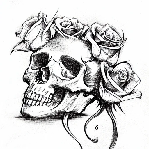 Skull And Roses