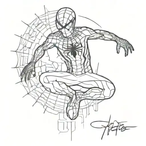 Give Me A Tattoo Design Featuring A Symbol From Miles Morales' Spiderman