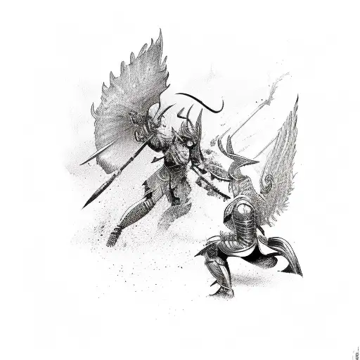 Valkyrie Versus Demon