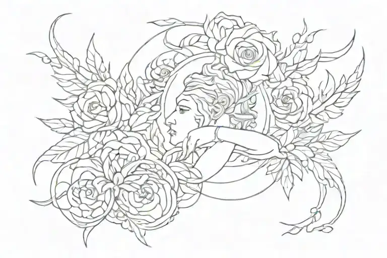 Fine Line Tatto That Shows About Being Brave And Strong