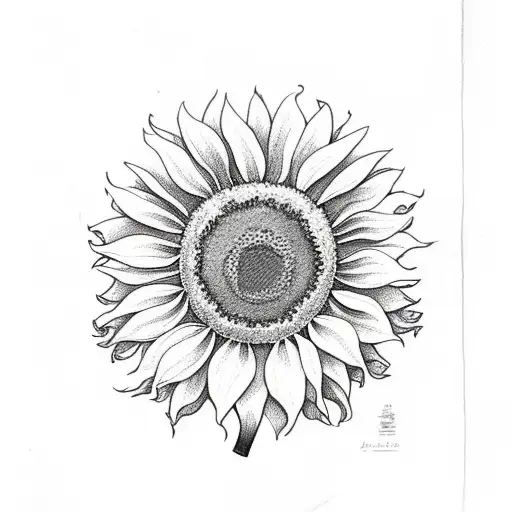 Sunflower With Daffodils And A Paw Print