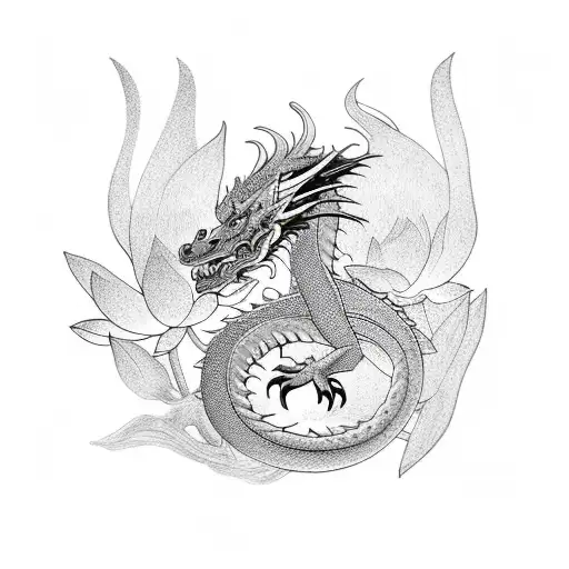 Dragon And Lotus