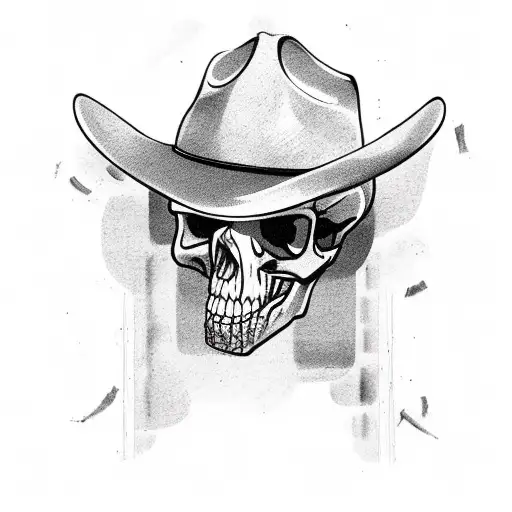 Cowboy With Skull