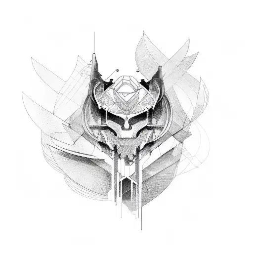 Abstract Line Work Wings