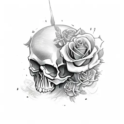 Skull And Roses