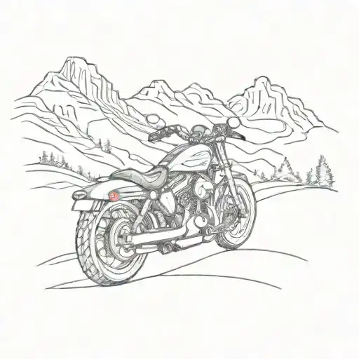 Harley Davidson Sportster Mountains Mountain Roads Father And Son