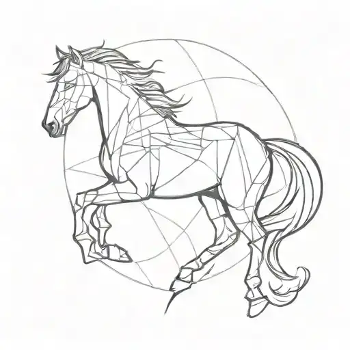 Horse Symbol Minimal