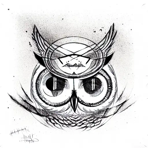 Owl And All Seeing Eye