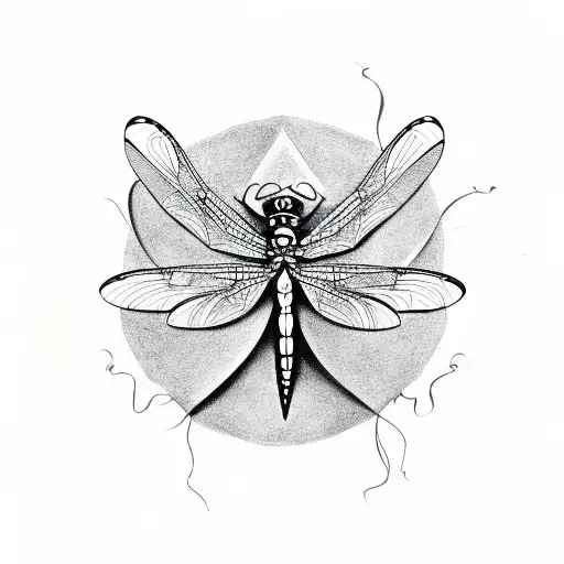 Dragon Fly On Picasso Style