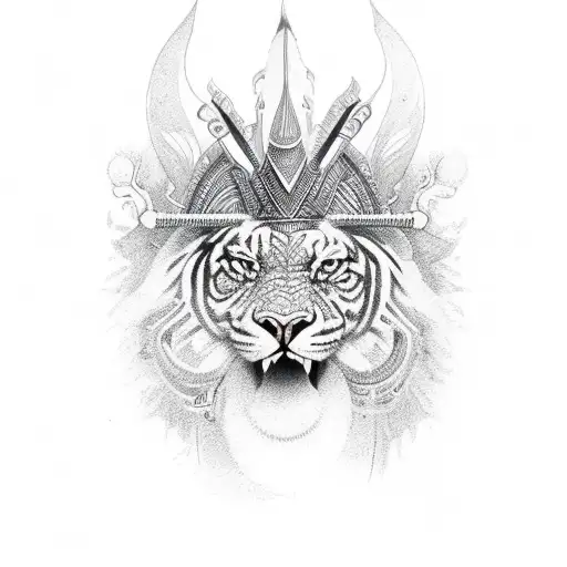 Hindu Warrior Includ Animels Natur