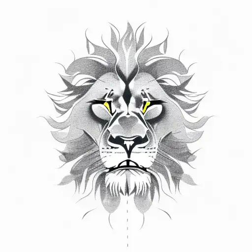 Lion Roaring With Smoke Coming Out Of His Mouth That Forms The Smoke Into A Skull