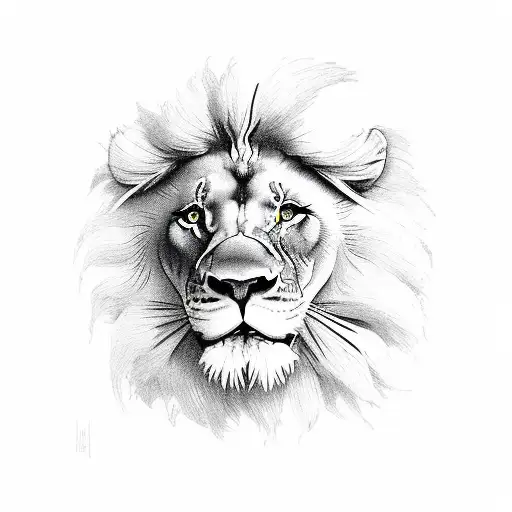 Lion Feather Three Birds