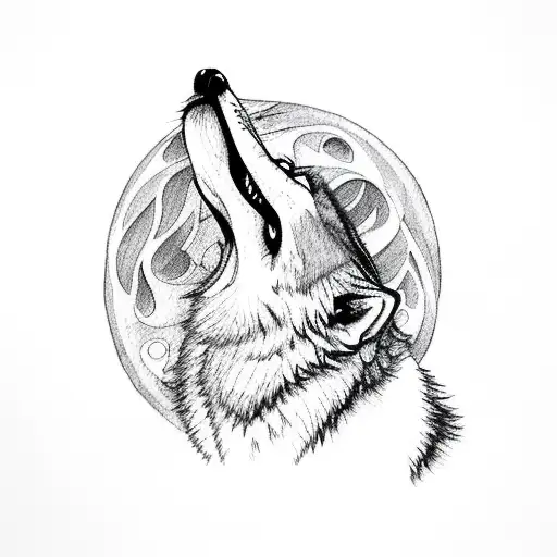 Wolf Howling At A Butterfly