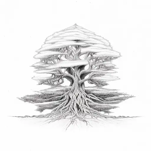 Tree Of Gondor With The Roots As Jrrt