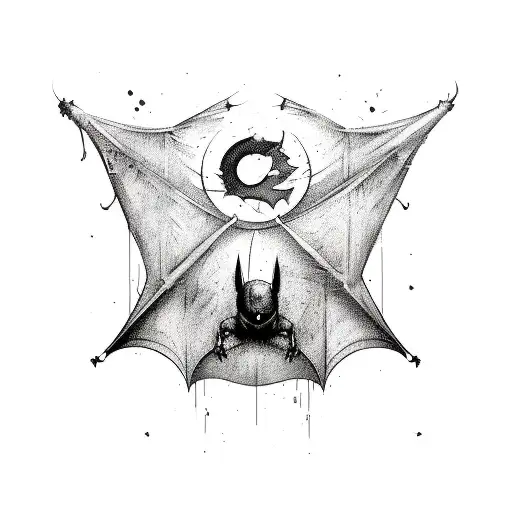 A Computer Keyboard With Bat Wings