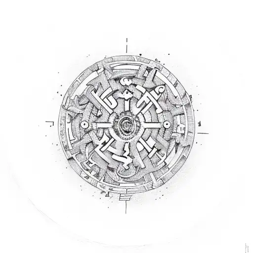 Memento Mori In A Circle Maze