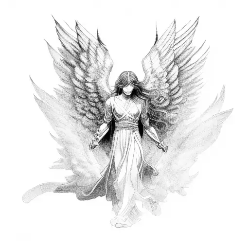 Male Angel With One Wing