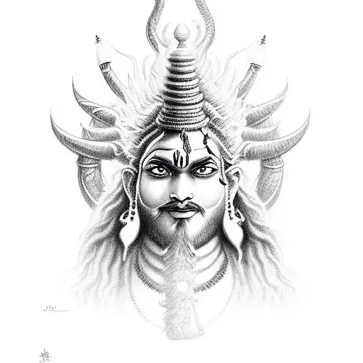 Lord Shiv With R And N Word