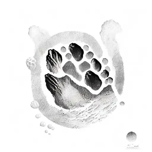 Mountain Ocean Travel Paw Prints