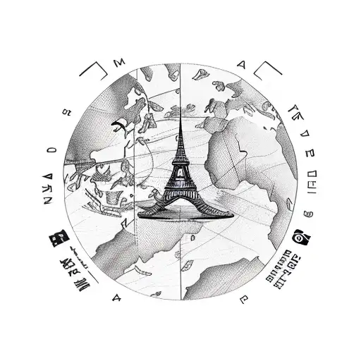 A Passport With Travel Destinations As Genetic Code